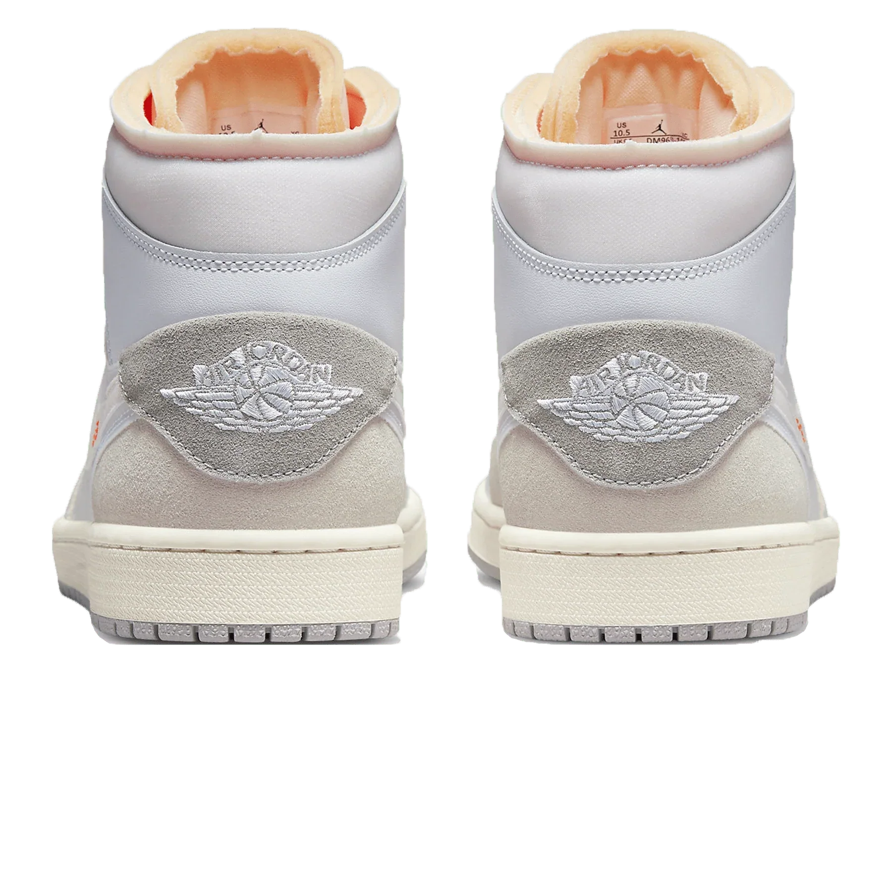 Air Jordan 1 Mid 'Craft Inside Out White Grey'